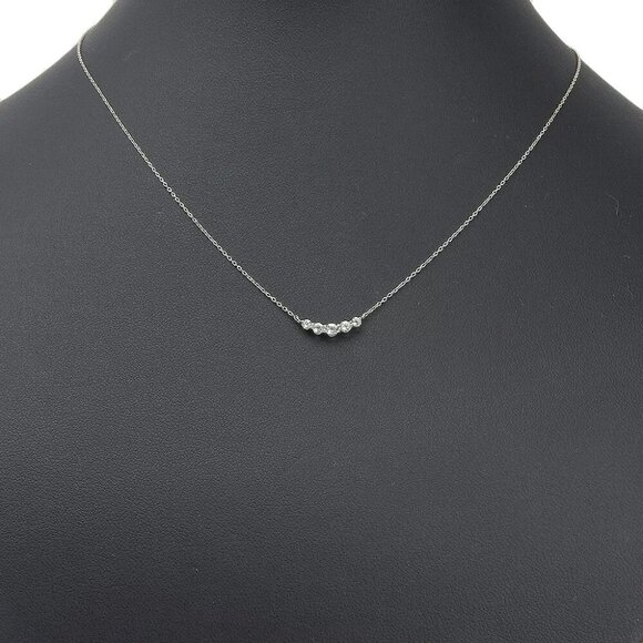 STAR JEWELRY Necklace K10 white gold 1.1g Women